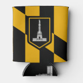 Koelbox met vlag van Baltimore City, Verenigde Sta Blikjeskoeler (Voorkant)