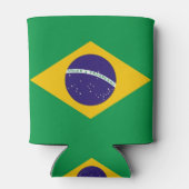 Koelbox met vlag van Brazilië Blikjeskoeler (Achterkant)