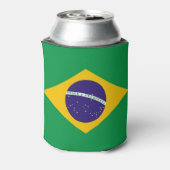 Koelbox met vlag van Brazilië Blikjeskoeler (Blikje Achterkant)