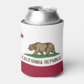 Koelbox met vlag van Californië, VS. Blikjeskoeler