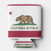 Koelbox met vlag van Californië, VS. Blikjeskoeler (Achterkant)