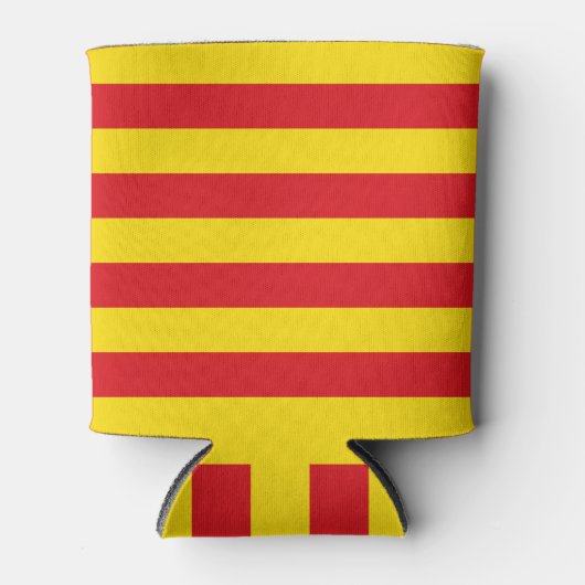 Koelbox met vlag van Catalonië, Spanje Blikjeskoeler (Voorkant)