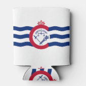 Koelbox met vlag van Cincinnati City, Verenigde St Blikjeskoeler (Achterkant)