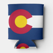Koelbox met vlag van Colorado State, Verenigde Sta Blikjeskoeler (Voorkant)
