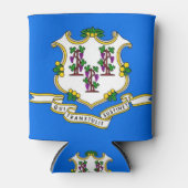 Koelbox met vlag van Connecticut State, Verenigde Blikjeskoeler (Voorkant)