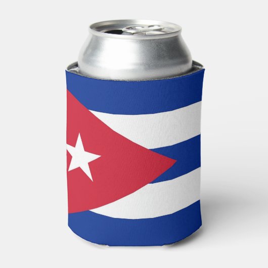 Koelbox met vlag van Cuba Blikjeskoeler (Blikje Voorkant)