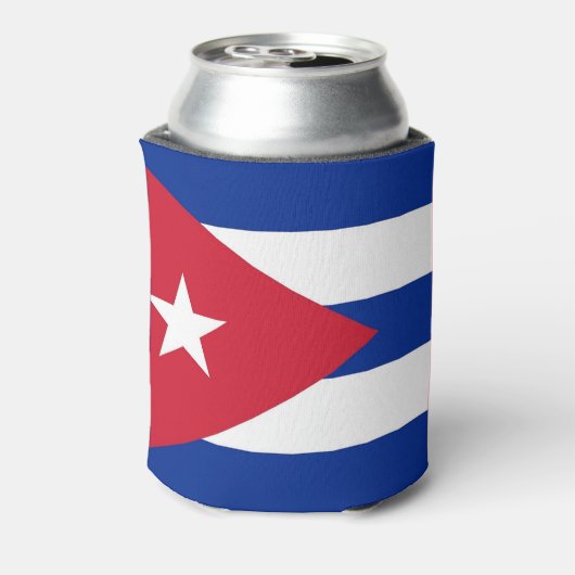 Koelbox met vlag van Cuba Blikjeskoeler (Blikje Achterkant)
