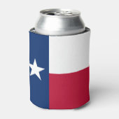 Koelbox met vlag van de Amerikaanse staat Texas. Blikjeskoeler (Blikje Voorkant)