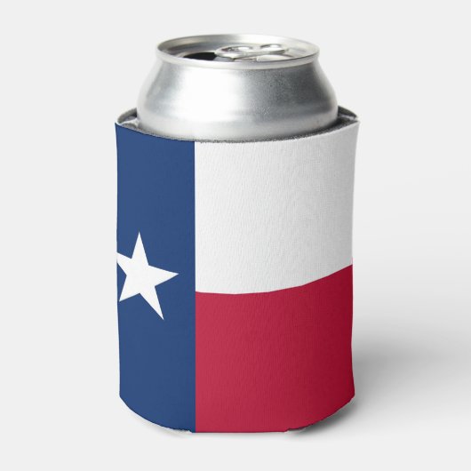 Koelbox met vlag van de Amerikaanse staat Texas. Blikjeskoeler (Blikje Voorkant)