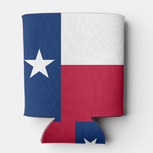 Koelbox met vlag van de Amerikaanse staat Texas. Blikjeskoeler (Achterkant)