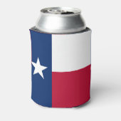 Koelbox met vlag van de Amerikaanse staat Texas. Blikjeskoeler (Blikje Achterkant)