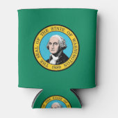 Koelbox met vlag van de Amerikaanse staat Washingt Blikjeskoeler (Voorkant)