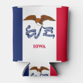 Koelbox met vlag van de staat Iowa, Verenigde Stat Blikjeskoeler (Voorkant)