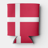 Koelbox met vlag van Denemarken Blikjeskoeler (Voorkant)