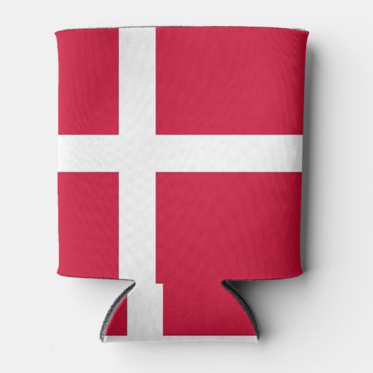 Koelbox met vlag van Denemarken Blikjeskoeler (Voorkant)