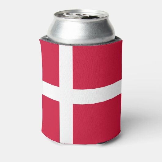 Koelbox met vlag van Denemarken Blikjeskoeler (Blikje Achterkant)