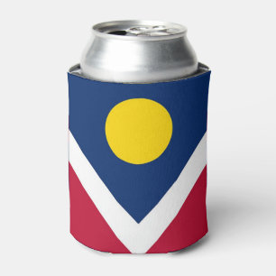Koelbox met vlag van Denver City, Verenigde Staten Blikjeskoeler