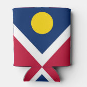 Koelbox met vlag van Denver City, Verenigde Staten Blikjeskoeler (Achterkant)