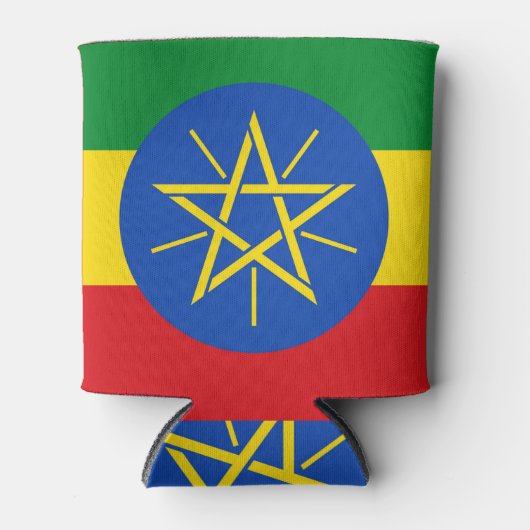 Koelbox met vlag van Ethiopië Blikjeskoeler (Voorkant)