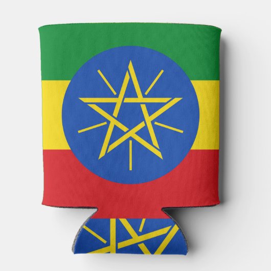 Koelbox met vlag van Ethiopië Blikjeskoeler (Achterkant)