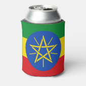 Koelbox met vlag van Ethiopië Blikjeskoeler (Blikje Achterkant)
