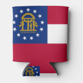 Koelbox met vlag van Georgia State, Verenigde Stat Blikjeskoeler (Voorkant)