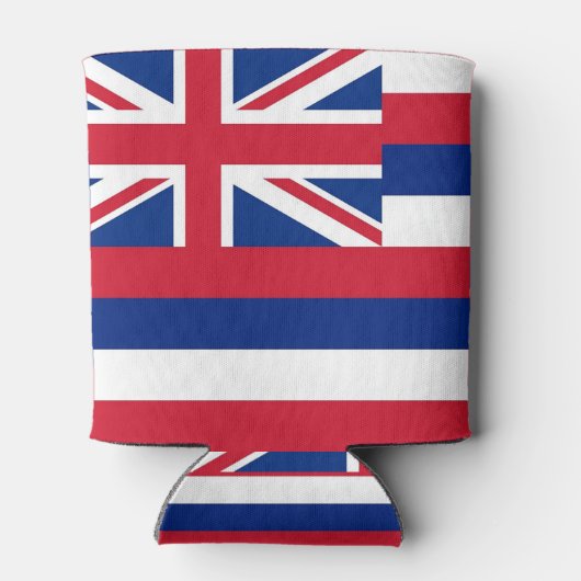 Koelbox met vlag van Hawaï, Verenigde Staten. Blikjeskoeler (Achterkant)