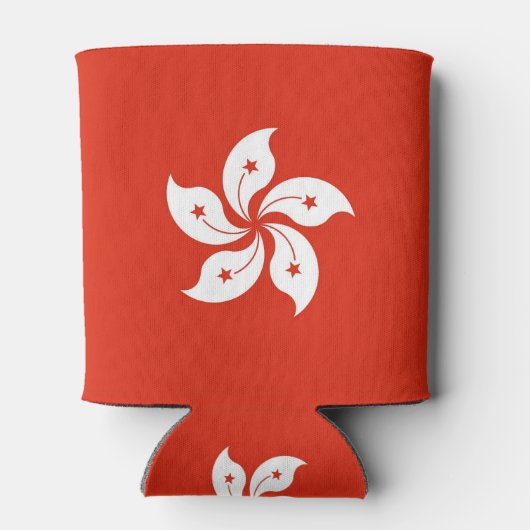 Koelbox met vlag van Hongkong Blikjeskoeler (Achterkant)