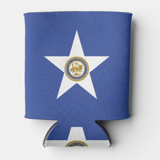 Koelbox met vlag van Houston City, Verenigde State Blikjeskoeler (Voorkant)