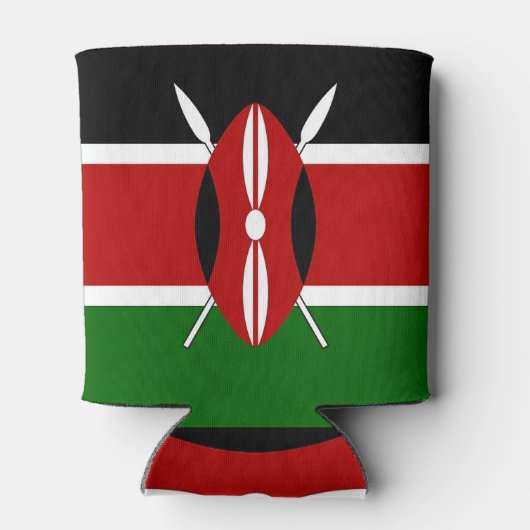 Koelbox met vlag van Kenia Blikjeskoeler (Achterkant)