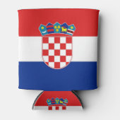 Koelbox met vlag van Kroatië Blikjeskoeler (Voorkant)