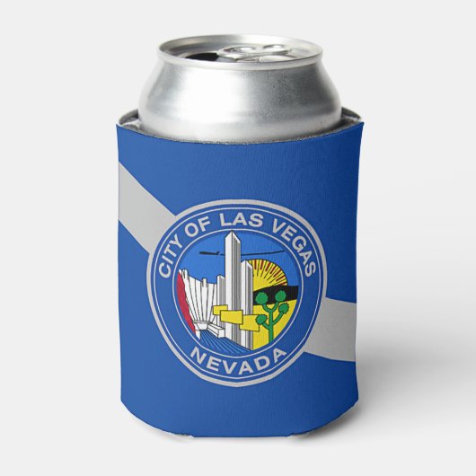 Koelbox met vlag van Las Vegas City, Verenigde Sta Blikjeskoeler (Blikje Voorkant)