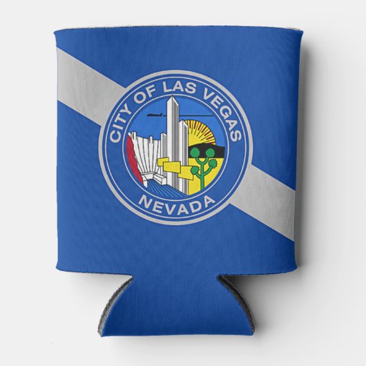 Koelbox met vlag van Las Vegas City, Verenigde Sta Blikjeskoeler (Voorkant)