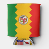 Koelbox met vlag van Los Angeles, Verenigde Staten Blikjeskoeler (Voorkant)