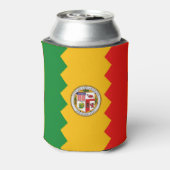 Koelbox met vlag van Los Angeles, Verenigde Staten Blikjeskoeler (Blikje Achterkant)