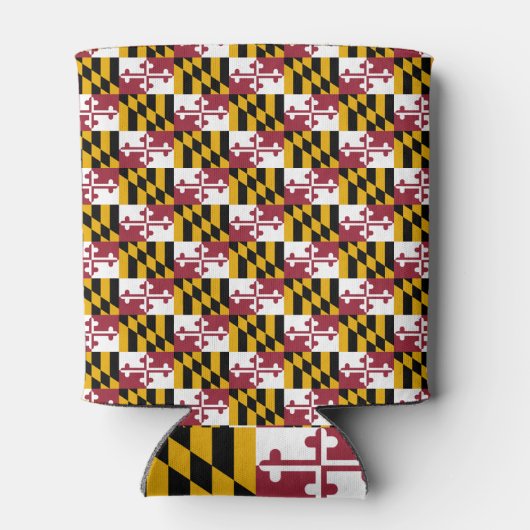 Koelbox met vlag van Maryland State, Verenigde Sta Blikjeskoeler (Achterkant)