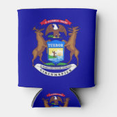 Koelbox met vlag van Michigan State, Verenigde Sta Blikjeskoeler (Voorkant)