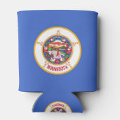 Koelbox met vlag van Minnesota State, Verenigde St Blikjeskoeler (Achterkant)