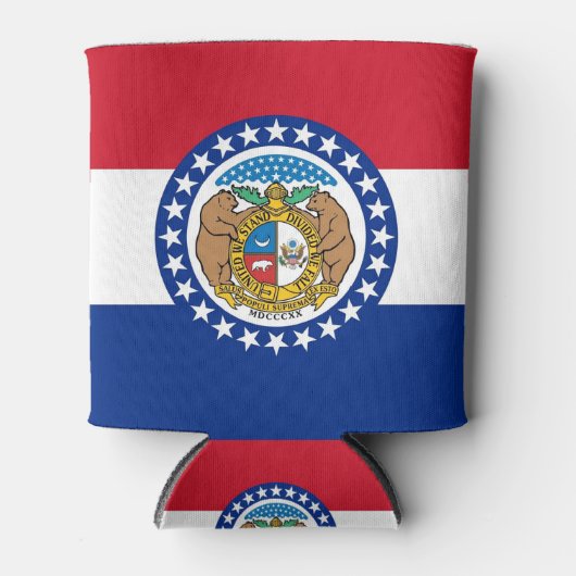 Koelbox met vlag van Missouri State, Verenigde Sta Blikjeskoeler (Voorkant)