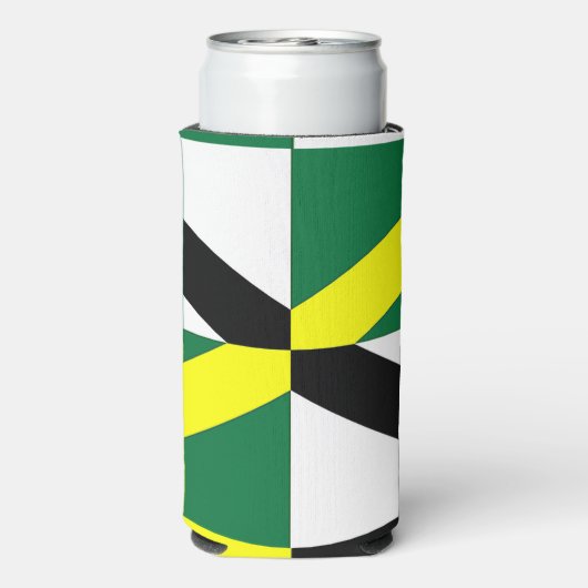 Koelbox met vlag van Monterey City, Verenigde Stat Seltzer Blikjeskoeler (Seltzer Achterkant)