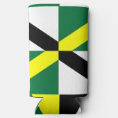 Koelbox met vlag van Monterey City, Verenigde Stat Seltzer Blikjeskoeler (Achterkant)