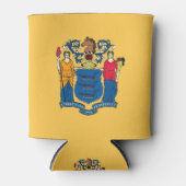 Koelbox met vlag van New Jersey State, Verenigde S Blikjeskoeler (Voorkant)