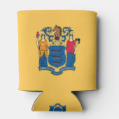 Koelbox met vlag van New Jersey State, Verenigde S Blikjeskoeler (Achterkant)