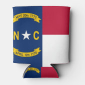 Koelbox met vlag van North Carolina, Verenigde Sta Blikjeskoeler (Voorkant)