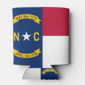 Koelbox met vlag van North Carolina, Verenigde Sta Blikjeskoeler (Achterkant)