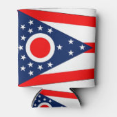 Koelbox met vlag van Ohio, USA. Blikjeskoeler (Voorkant)