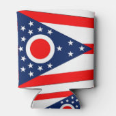 Koelbox met vlag van Ohio, USA. Blikjeskoeler (Achterkant)