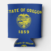 Koelbox met vlag van Oregon, Verenigde Staten. Blikjeskoeler (Voorkant)