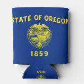 Koelbox met vlag van Oregon, Verenigde Staten. Blikjeskoeler (Achterkant)