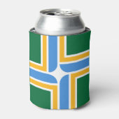 Koelbox met vlag van Portland City, Verenigde Stat Blikjeskoeler (Blikje Voorkant)